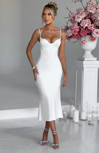 Farrah Midi Dress - Ivory